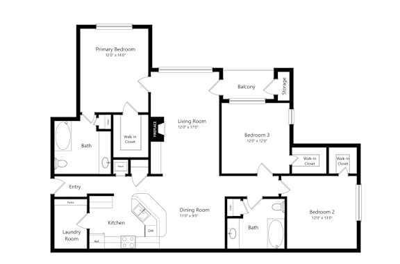 2D floor plan peachtree