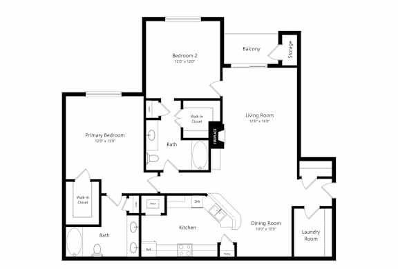 2D floor plan scarlett oak