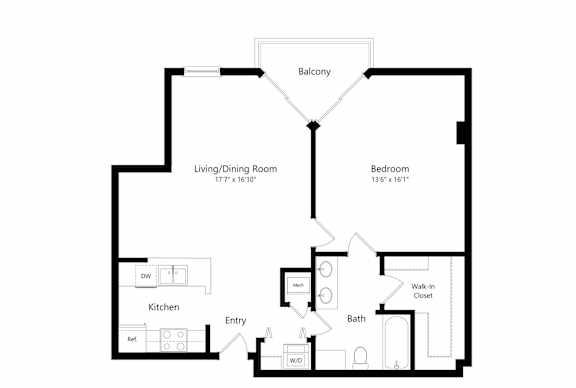 2D floor plan the andrews
