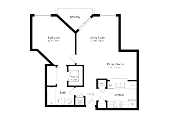 2D floor plan the whitmore