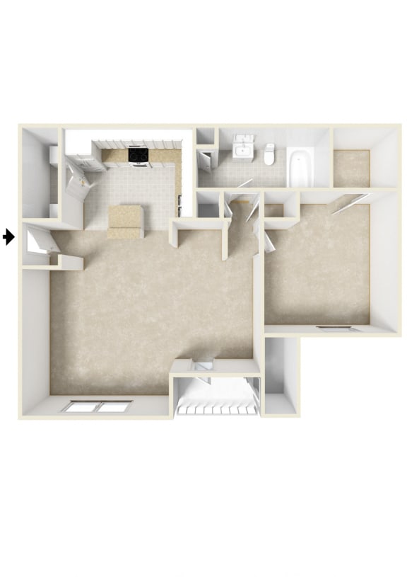 Wesley Kensington Apartments | Wyndsor Floorplan II