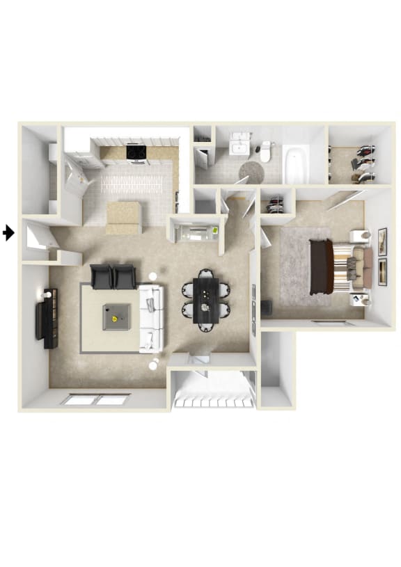Wesley Kensington Apartments | Wyndsor Floorplan