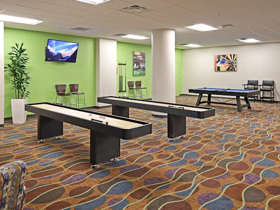 Game Area in the CommunityCenter at Residences at Halle in Cleveland OH