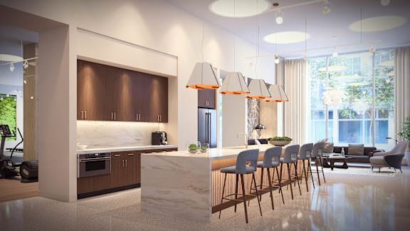 Community Room at Residences at 1717, Cleveland, OH