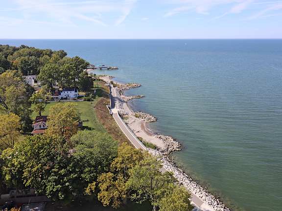 Access to the Lakefront Trail and Pier at Harbor Crest Apartments in Euclid OH