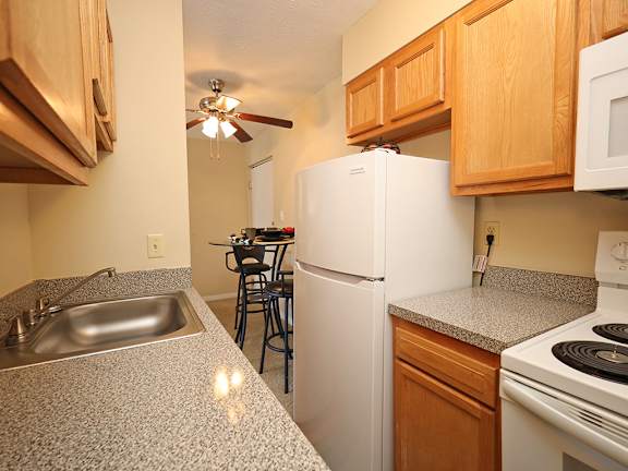 Model Kitchen at Edgewater Landing Apartments in Cleveland OH