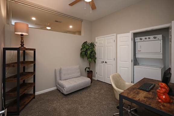 Carpeted Bedrooms at The Residences at 668 Apartments, Ohio