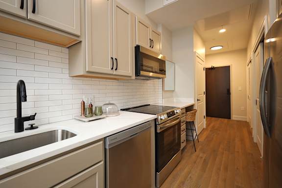 Quartz Kitchen Countertops at The Electric Building Cleveland