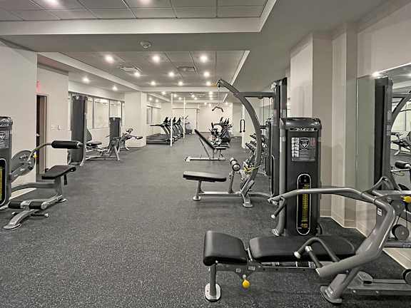 Community Amenities 1 - Fitness Center at Residences at 55 in Downtown Cleveland OH