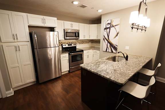 Granite Countertops at Residences at Leader, Cleveland, OH, 44114