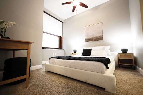 Carpeted Bedrooms at Residences at Leader, Cleveland, OH, 44114