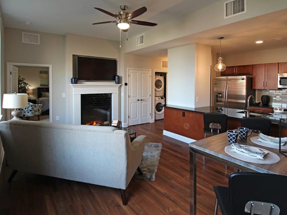 Cherry Hard Surface Flooring at The Terminal Tower Residences Apartments, Cleveland, OH, 44113