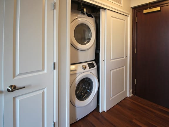 Full-Size Washer &amp; Dryer in Each Suite at The Terminal Tower Residences Apartments, Ohio