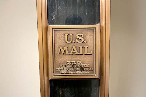 Historic US Mail Chute in The Terminal Tower