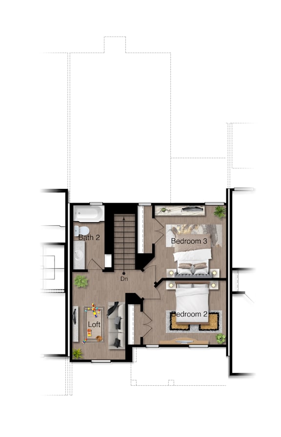 the floor plan of this home is split up into different apartments at Mihir Taylor, Texas