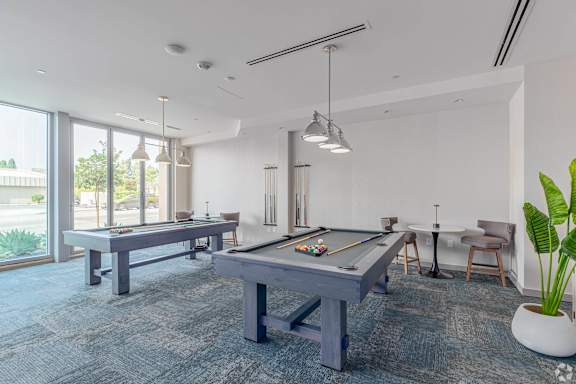 Clubhouse with Pool Table at Casa Estilo Apartments, Chula Vista, 91910