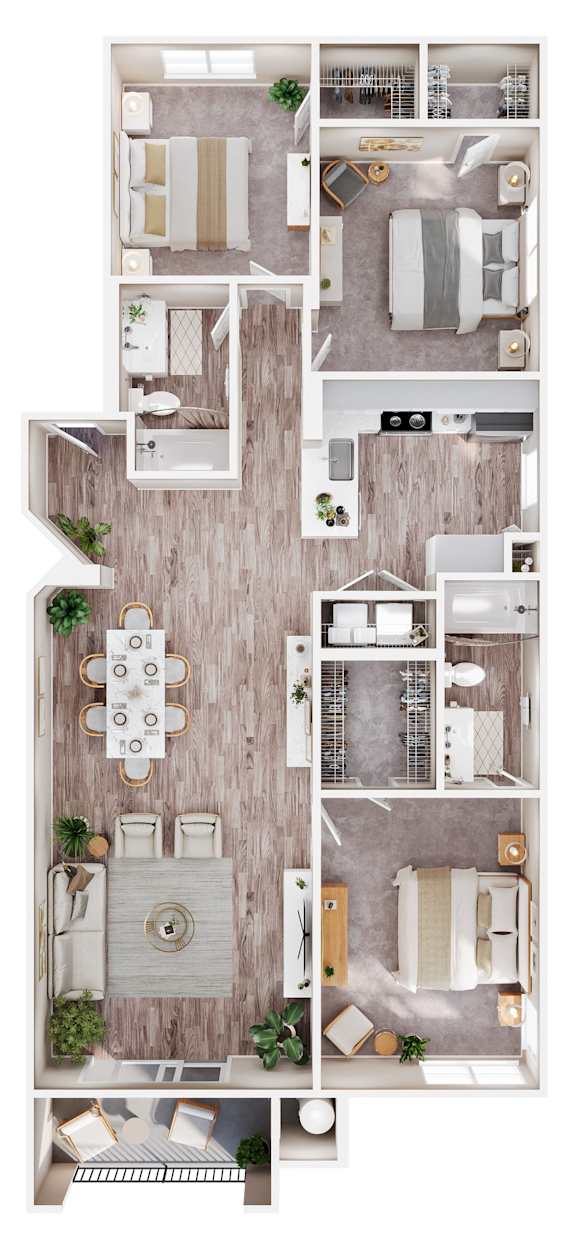 3 bed 2 bath at Missions at Chino Hills Apartments, Chino Hills, CA, 91709