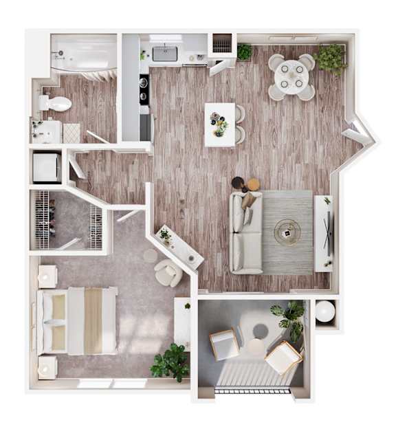 1 bed 1 bath at Missions at Chino Hills Apartments, Chino Hills, California