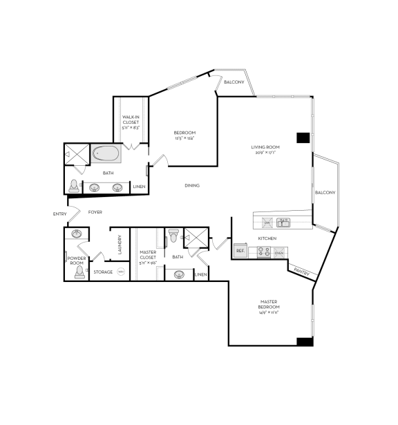 FB9R_2Bed at The Heights at Park Lane, Texas