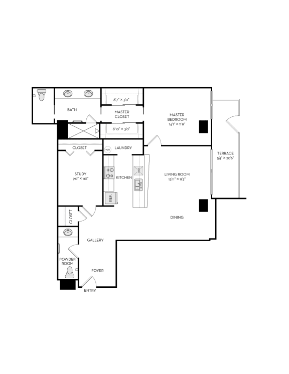 FA17_1Bed at The Heights at Park Lane, Dallas, TX, Texas, 75231