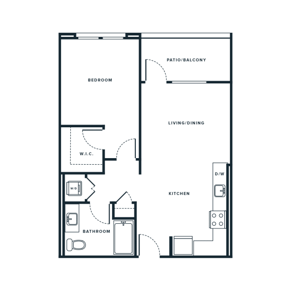 Floor Plan  A7 Floor Plan at NoMa Apartments, Walnut Creek