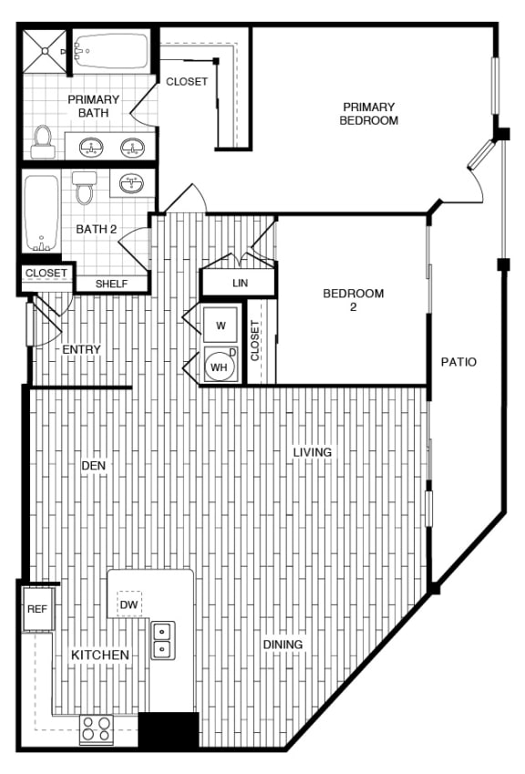 Tulum - 2 bed 2 bath - 1603 sqft
