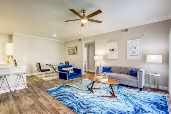 Trendy Living Room at Avalon at Seven Hills Apartments, Henderson