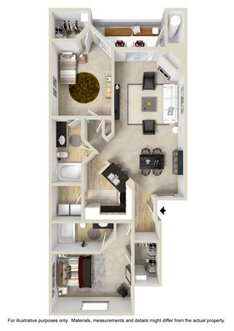 Guadalahara Renovated 2 Bed   2 Bath   1,215 Sq. Ft.