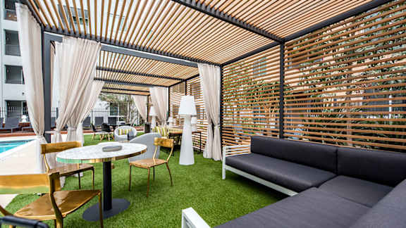 Poolside Cabana at Baker Block, California