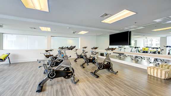 Peloton Bikes at Baker Block, Costa Mesa, California