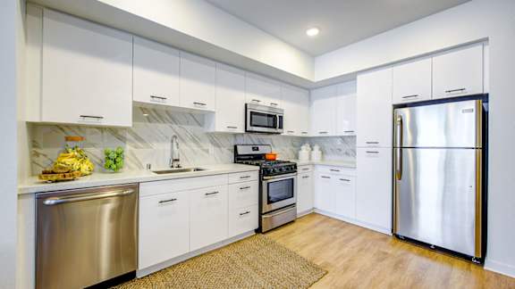 Kitchen Appliances at Baker Block, Costa Mesa, California