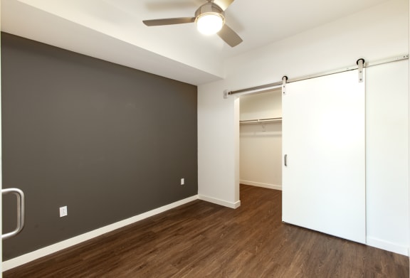 barn door at Imperial Hardware Lofts, California, 92501
