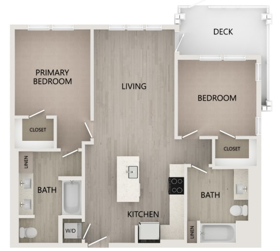 B1 Floor Plan at Bayswater Apartments, Burlingame, 94010