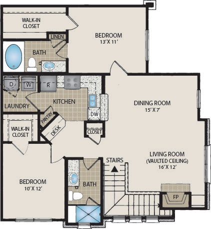 1, 2, & 3-BR Apartments in Plano, TX | Floor Plans