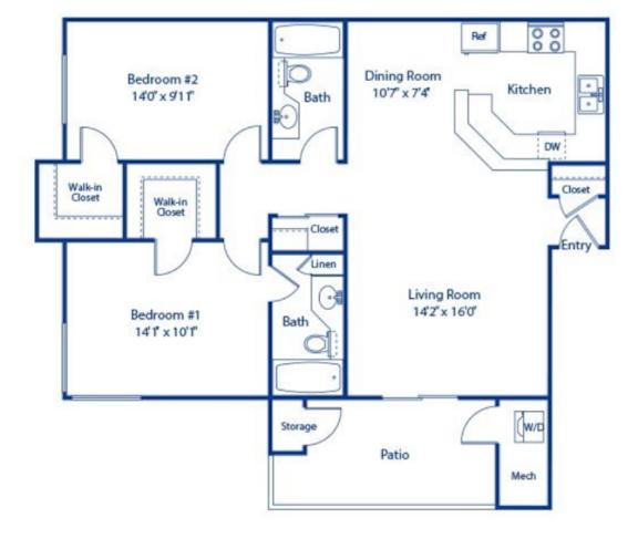Jacaranda Floor Plan at Solterra At Civic Center, Norwalk