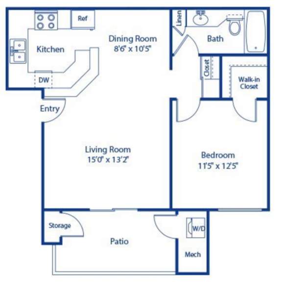 Palmetto Updated Floor Plan at Solterra At Civic Center, Norwalk, 90650-8308