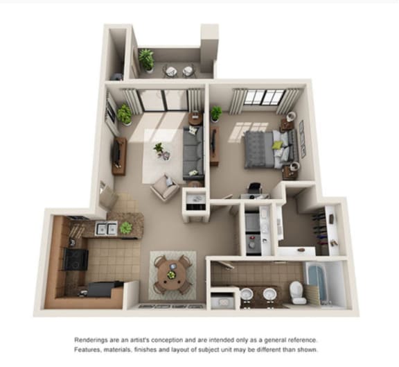 1 Bed 1 Bath 782 Sqft (Premium) at Dobson 2222, Arizona