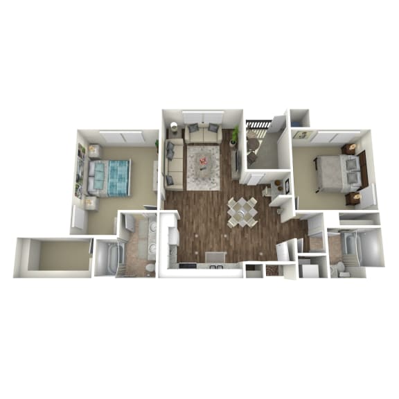 bedroom floor plan | apartments in pittsburgh pa | the alden