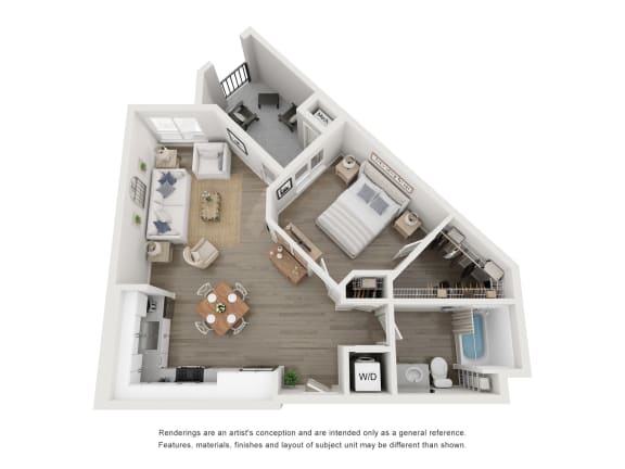 Plan 2 - 1 bed 1 bath