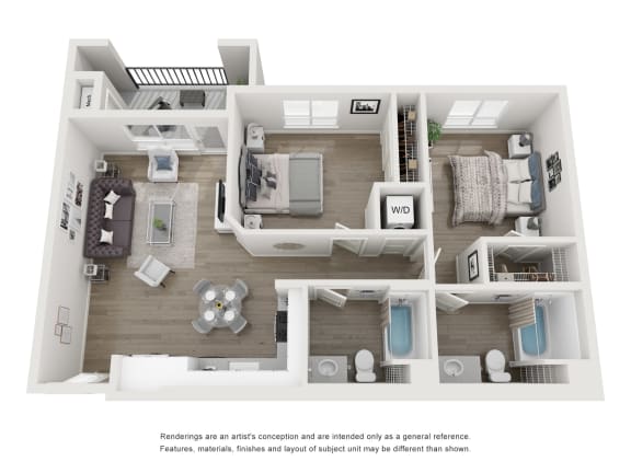 Plan 4 - 1 bed 1 bath