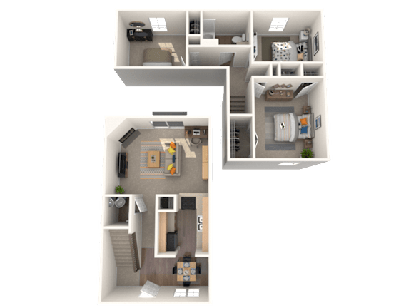 3 Bed 1.5 Bath Floorplan at Nola 624, West Covina, CA