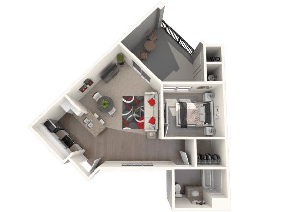 Gamble - One bedroom one bathroom unit at FountainGlen Temecula