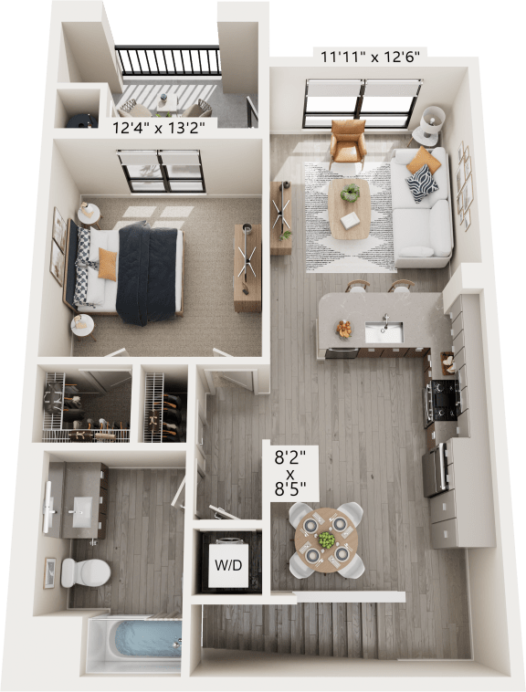 A3 Floor Plan at North Grove, Riverside, 92501