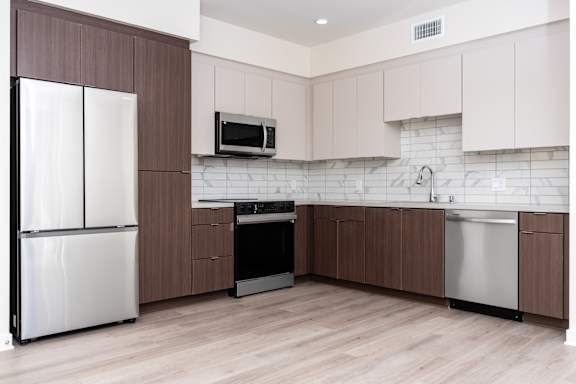 A Kitchen With White Fridge at North Grove, Riverside, California