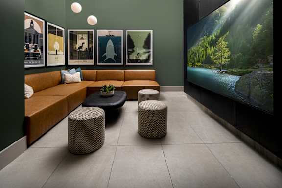 Media Room With TV at North Grove, Riverside, 92501