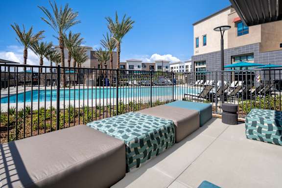 Pool With Lounge at North Grove, Riverside, 92501