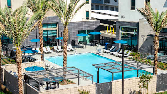 Pool Area at North Grove, Riverside, CA, 92501
