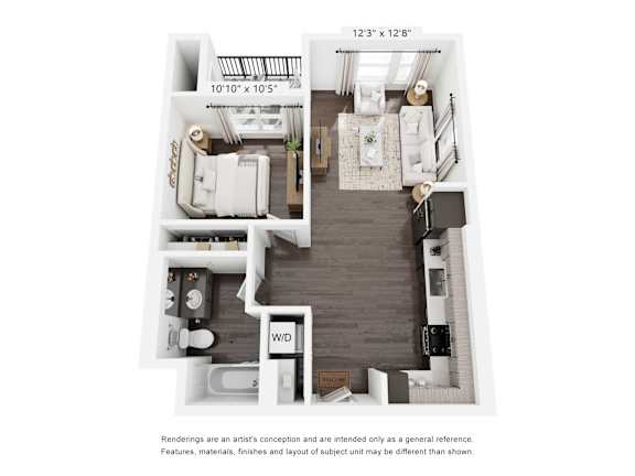 Floor Plan  A2 floor plan at Ocean Creek, Oceanside, CA, California , 92054