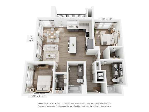 Floor Plan  B3 floor plan at Ocean Creek, California , 92054