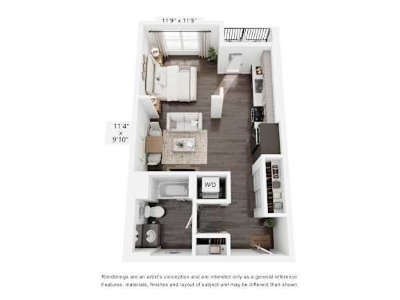 Floor Plan  S1 floor plan at Ocean Creek, Oceanside, 92054